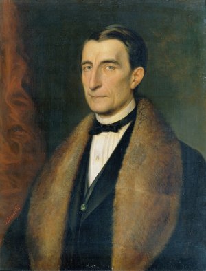 Heinrich Clemens Freiherr Purtscher von Eschenburg by Karl Von Blaas Oil Painting