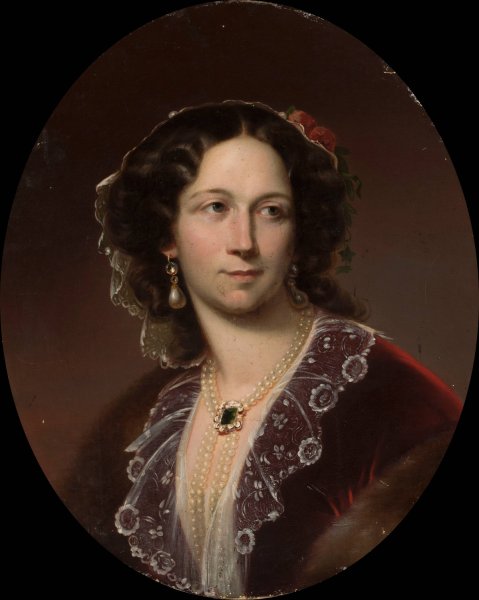Main Product Photo of Portrait of Aleksandra Potocka nee Potocka  Painting by Karl Von Blaas