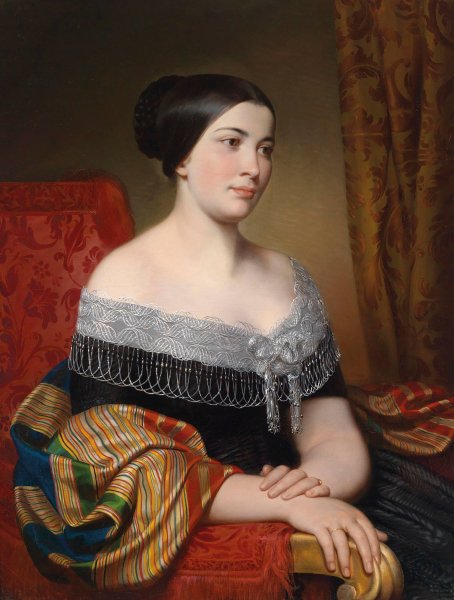 Main Product Photo of Portrat Gegenstucke  Painting by Karl Von Blaas