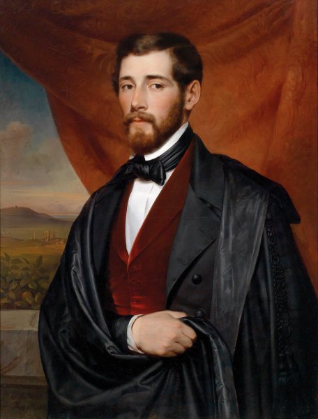 Main Product Photo of Portrat Gegenstucke  Painting by Karl Von Blaas