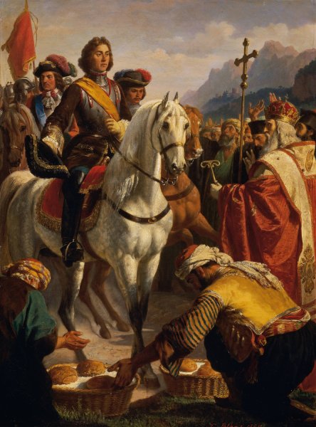 Main Product Photo of Prince Eugene's train to Bosnia in 1697  Painting by Karl Von Blaas