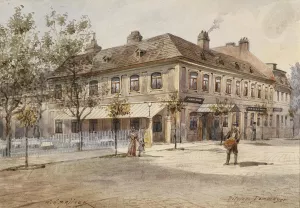 Dommayer Hietzing by Karl Wenzel Zajicek Oil Painting