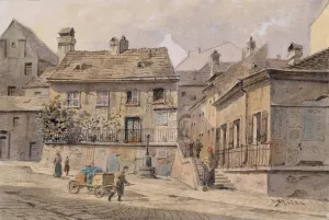 Ratzenstadl by Karl Wenzel Zajicek Oil Painting