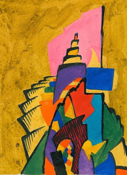 Aufbau  by Karl Wiener - Hand-Painted Oil Painting Reproduction