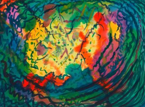 Auflosung by Karl Wiener Oil Painting
