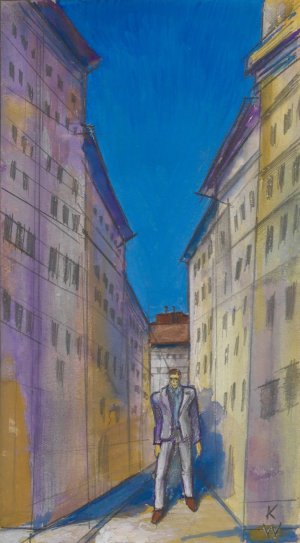 Augustsonntag by Karl Wiener Oil Painting