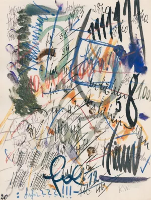 Aus meinem Leben, 50 Blatter IX Oil painting by Karl Wiener