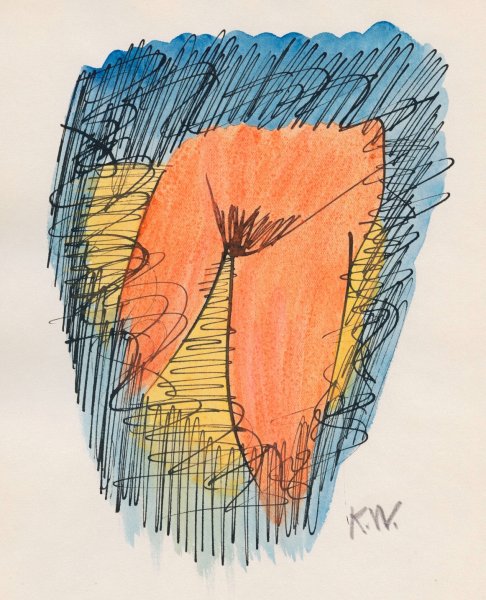 Aus meinem Leben, 50 Blatter V  by Karl Wiener - Hand-Painted Oil Painting Reproduction