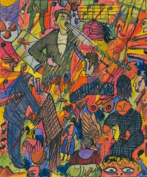 Das altbekannte originelle Abendlokal by Karl Wiener Oil Painting