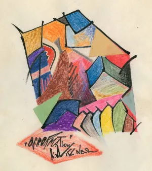 Deformation III by Karl Wiener Oil Painting