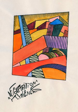 Deformation by Karl Wiener Oil Painting
