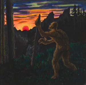 Der Barbar by Karl Wiener Oil Painting