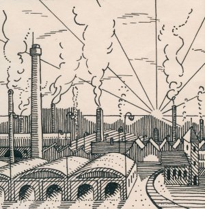 Die Fabrik by Karl Wiener Oil Painting