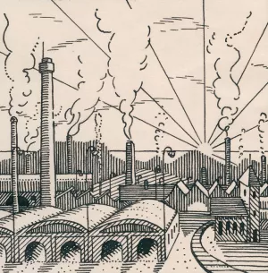 Die Fabrik by Karl Wiener Oil Painting