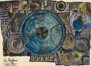 Die Maschine by Karl Wiener Oil Painting