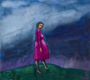 Die Schwangere Oil painting by Karl Wiener