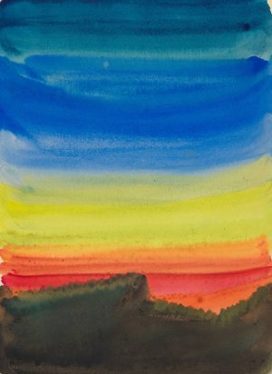 Farbstudien, 10 Blatter X by Karl Wiener Oil Painting