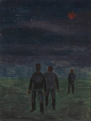 Finsternis by Karl Wiener Oil Painting