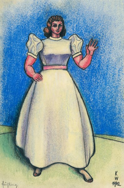 Fruhling  by Karl Wiener - Hand-Painted Oil Painting Reproduction