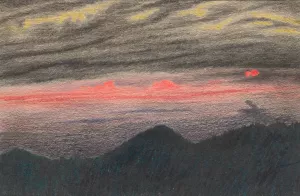 Herbstabend II by Karl Wiener Oil Painting