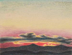 Herbstabend Oil painting by Karl Wiener