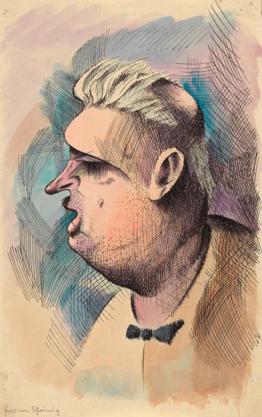 Herr von Schleimig  by Karl Wiener - Hand-Painted Oil Painting Reproduction