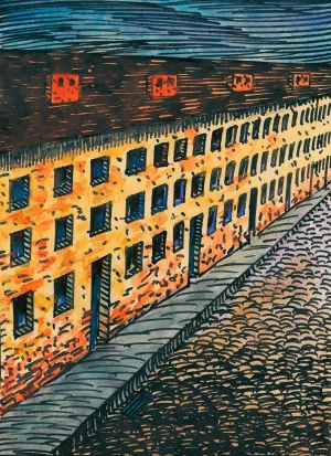 Komposition aus 'Pflaster und Wiese' XVI Oil painting by Karl Wiener