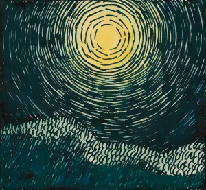 Komposition aus 'Pflaster und Wiese'X by Karl Wiener Komposition aus 'Pflaster und Wiese'X by Karl Wiener Oil Painting
