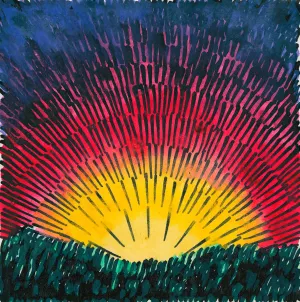 Komposition aus 'Pflaster und Wiese'XXI by Karl Wiener Oil Painting