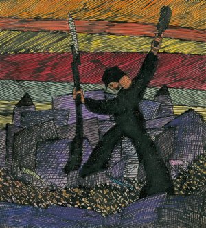 Krieg by Karl Wiener Oil Painting