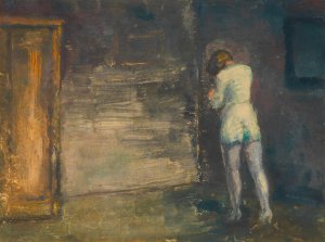 Kummer by Karl Wiener Oil Painting