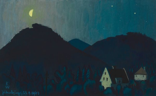 Landschaft II  by Karl Wiener - Hand-Painted Oil Painting Reproduction