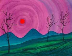 Landschaft by Karl Wiener Oil Painting