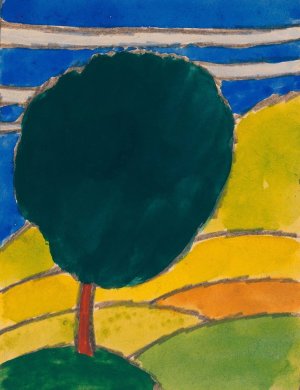 Landschaft by Karl Wiener Oil Painting