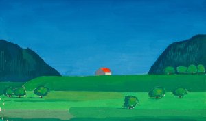 Landschaft by Karl Wiener Oil Painting