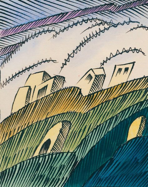 Landschaft  by Karl Wiener - Hand-Painted Oil Painting Reproduction