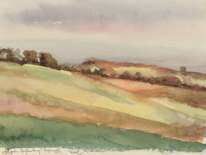 Landschaft by Karl Wiener Oil Painting