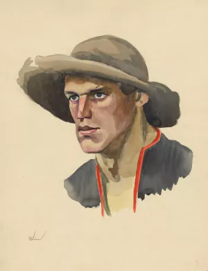 Mannliches Portrat Oil painting by Karl Wiener