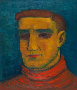 Mannliches Portrat Oil painting by Karl Wiener