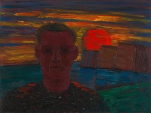 Mannliches Portrat by Karl Wiener Oil Painting