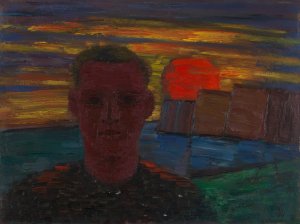 Mannliches Portrat by Karl Wiener Oil Painting
