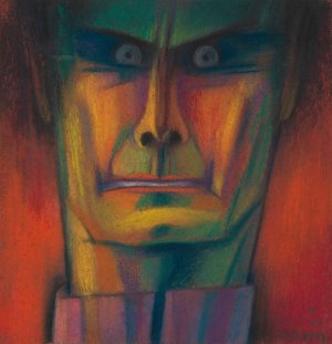Mannliches Portrat by Karl Wiener Oil Painting