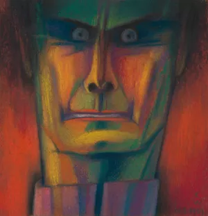 Mannliches Portrat by Karl Wiener Oil Painting