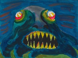 Moloch by Karl Wiener Oil Painting