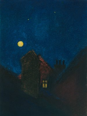 Mondnacht II by Karl Wiener Oil Painting