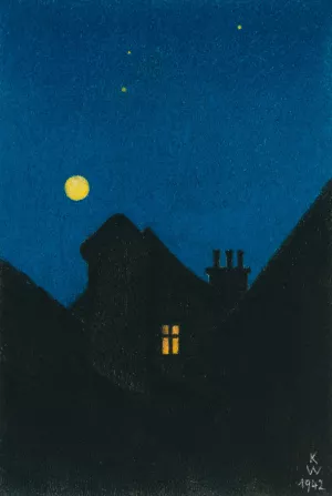 Mondnacht Oil painting by Karl Wiener
