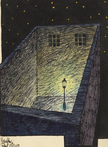 Nacht  by Karl Wiener - Hand-Painted Oil Painting Reproduction