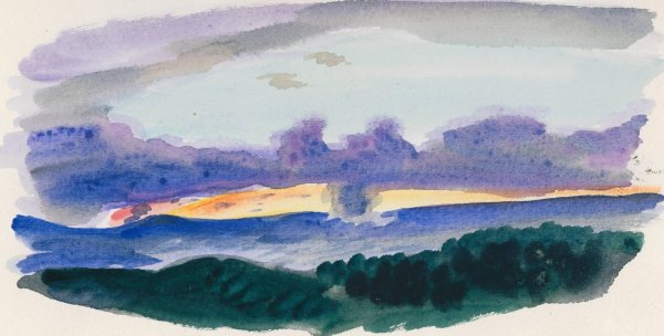 Naturstudie IX  by Karl Wiener - Hand-Painted Oil Painting Reproduction