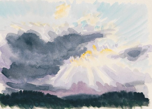 Naturstudie XXV  by Karl Wiener - Hand-Painted Oil Painting Reproduction
