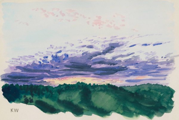 Naturstudie XXX  by Karl Wiener - Hand-Painted Oil Painting Reproduction